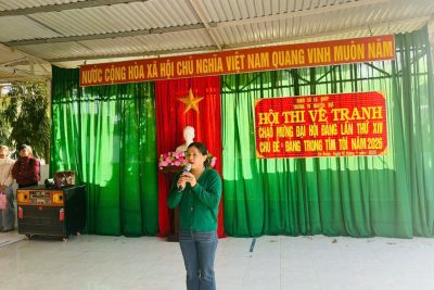 Hội thi vẽ tranh mùa xuân